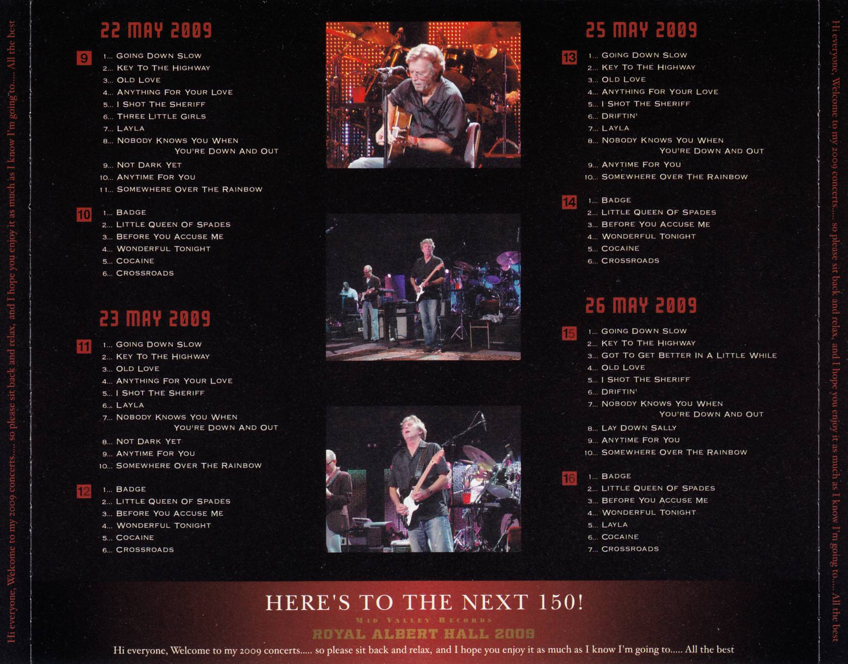 Eric Clapton Heres To The Next 150 Live Concerts [ak09 16]